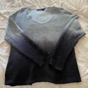 360 Cashmere - 100% Cashmere Women's V-Neck Ombre Sweater